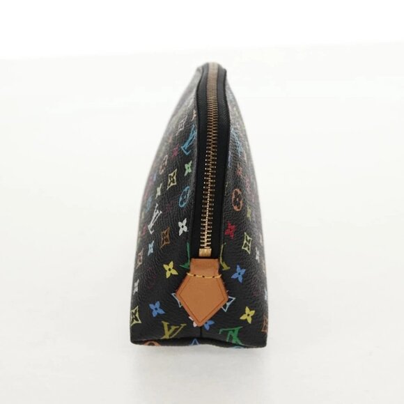LOUIS VUITTON Monogram Multicolor Pochette Pouch Black M47355 LV Auth 146126V - Picture 6 of 16